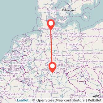 Bad Neustadt an der Saale Neumünster Bahn Karte