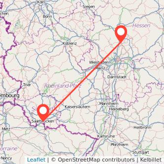 Bad Nauheim Saarbrücken Bahn Karte