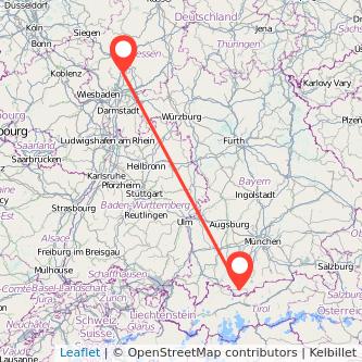 Bad Nauheim Garmisch-Partenkirchen Bahn Karte