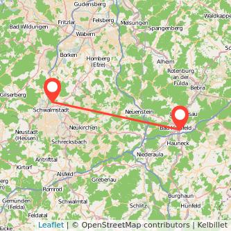 Bad Hersfeld Treysa Bahn Karte