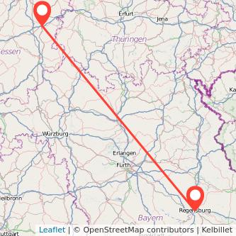 Bad Hersfeld Regensburg Bahn Karte