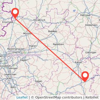 Bad Bentheim Bad Hersfeld Bahn Karte