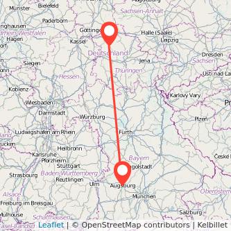 Augsburg Mühlhausen Mitfahrgelegenheit Karte