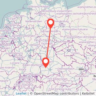 Augsburg Magdeburg Mitfahrgelegenheit Karte