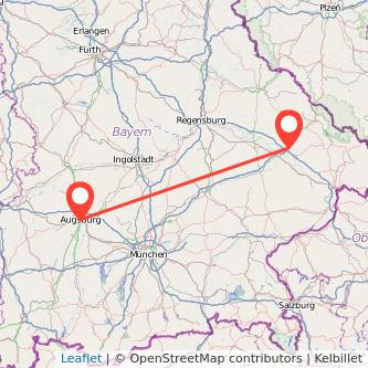 Augsburg Deggendorf Mitfahrgelegenheit Karte