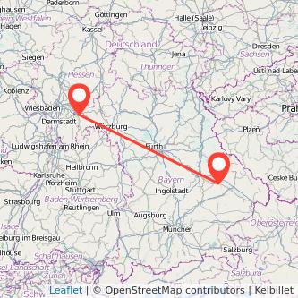 Aschaffenburg Straubing Mitfahrgelegenheit Karte