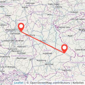 Aschaffenburg Plattling Bahn Karte