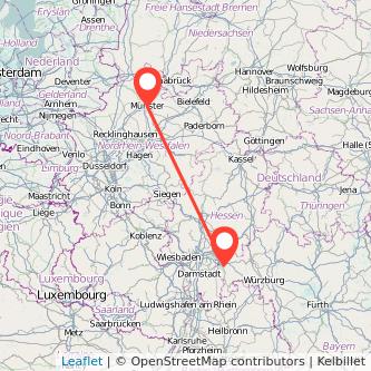 Aschaffenburg Münster Mitfahrgelegenheit Karte