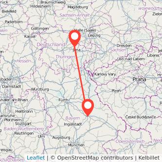 Apolda Regensburg Bahn Karte