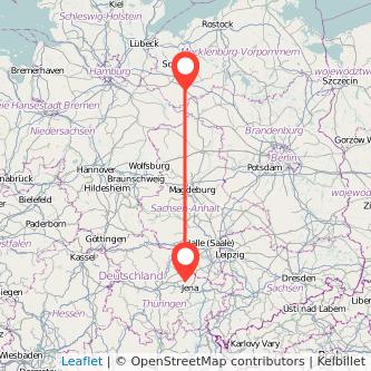 Apolda Ludwigslust Bahn Karte