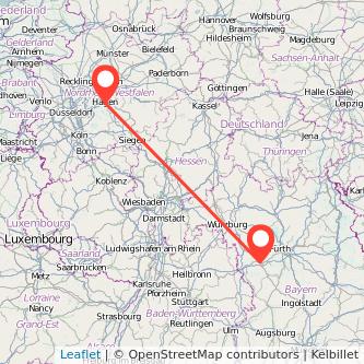 Ansbach Hagen Mitfahrgelegenheit Karte