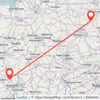Angermünde Limburg Bahn Karte