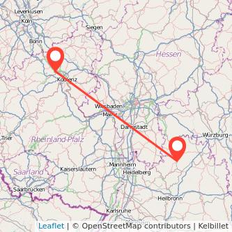 Andernach Buchen Bahn Karte
