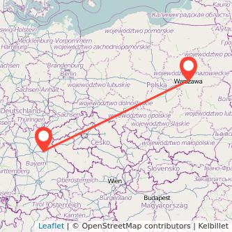 Amberg Warschau Mitfahrgelegenheit Karte