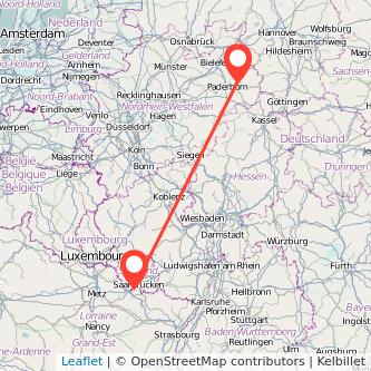 Altenbeken Forbach Bahn Karte