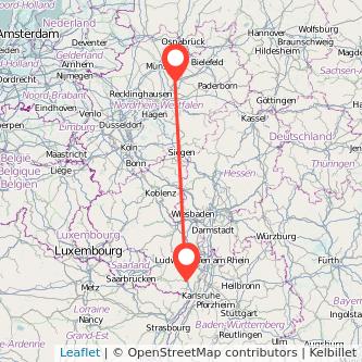 Ahlen Landau in der Pfalz Mitfahrgelegenheit Karte