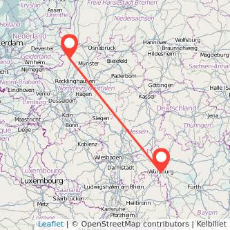 Ahaus Würzburg Mitfahrgelegenheit Karte