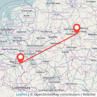 Aachen Salzgitter Mitfahrgelegenheit Karte