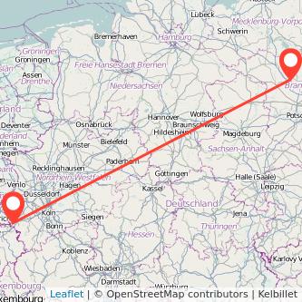 Aachen Neuruppin Mitfahrgelegenheit Karte
