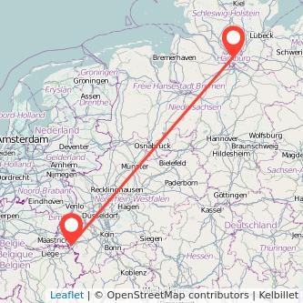 Aachen Hamburg Mitfahrgelegenheit Karte