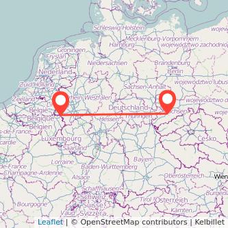 Aachen Chemnitz Mitfahrgelegenheit Karte