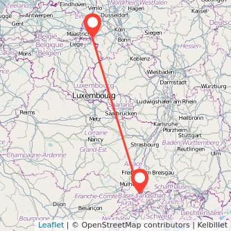 Aachen Basel Mitfahrgelegenheit Karte