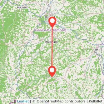 Filderstadt Sigmaringen Mitfahrgelegenheit Karte