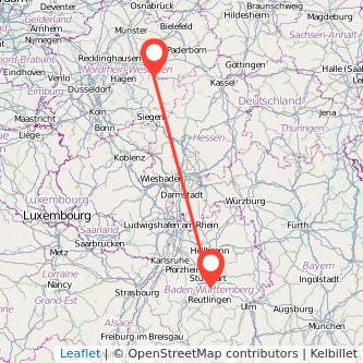 Filderstadt Arnsberg Mitfahrgelegenheit Karte