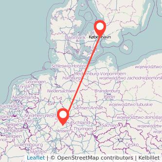 Kopenhagen Treysa Bahn Karte