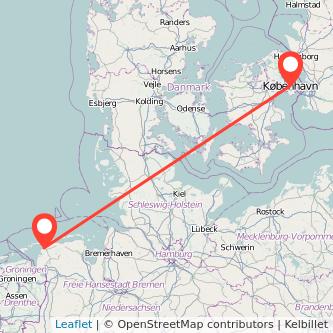 Kopenhagen Norddeich Bahn Karte