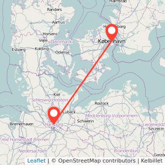 Kopenhagen Hamburg Mitfahrgelegenheit Karte
