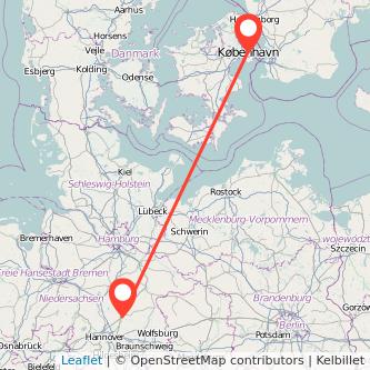 Kopenhagen Celle Bahn Karte