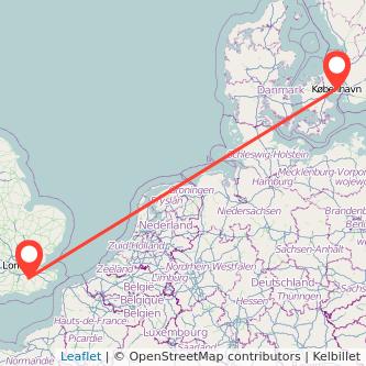 Copenhagen Tonbridge train map