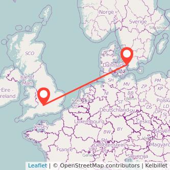 Copenhagen Swindon bus map