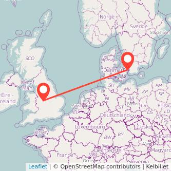 Copenhagen Sutton Coldfield train map