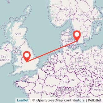 Copenhagen Stratford-upon-Avon train map