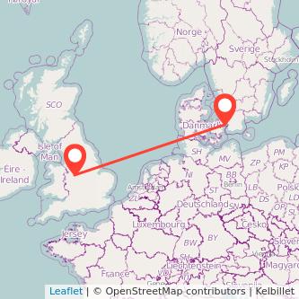 Copenhagen Stafford train map