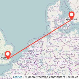 Copenhagen Sittingbourne train map