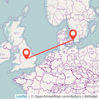 Copenhagen Rugby train map