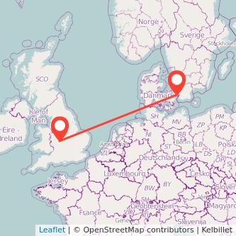 Copenhagen Redditch train map