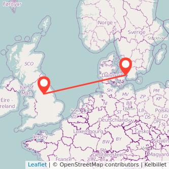 Copenhagen Leeds bus map