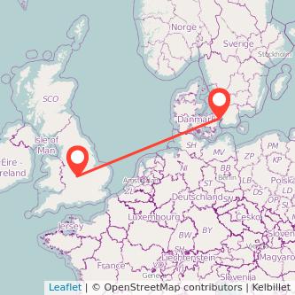 Copenhagen Leamington train map