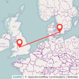 Copenhagen Kidderminster train map