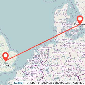 Copenhagen Hitchin bus map