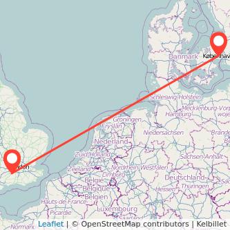 Copenhagen Guildford train map