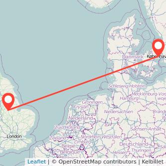 Copenhagen Grantham bus map