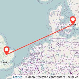 Copenhagen Ely train map