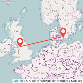 Copenhagen Chorley bus map