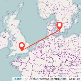 Copenhagen Basingstoke train map