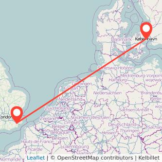 Copenhagen Ashford train map